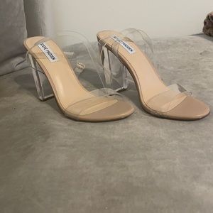 Steve Madden Clearer Clear Heels